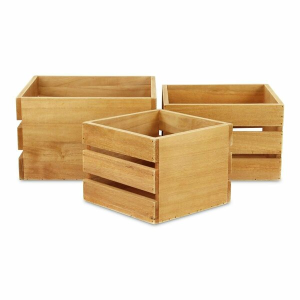 H2H Rustic Farmstead Wooden Crate Set H22842368
